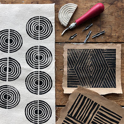 Block Printing on Textile with Jill Saxton Smith — Workshop SLC