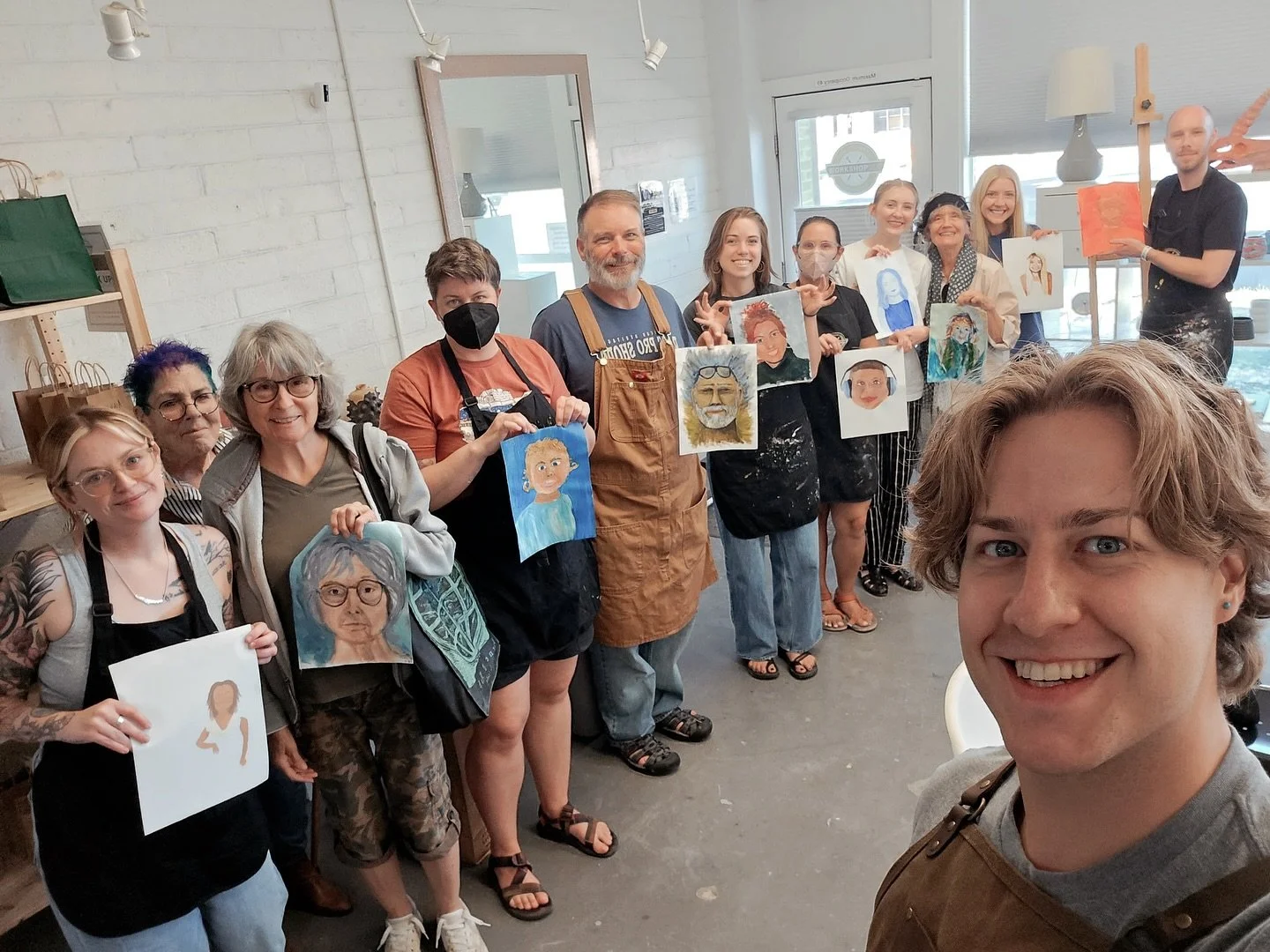 We had a great group for Art Club on Saturday morning. If you want to meet other creative people and explore art in a fun, no-pressure environment, this club is the place for you. We have another meetup scheduled for October 11. Hope to see you there