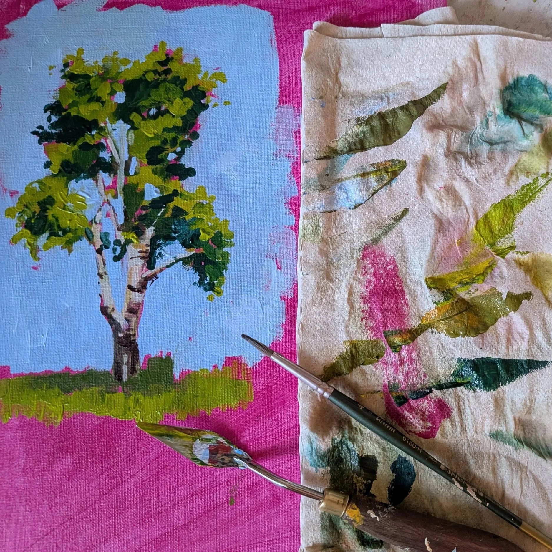 Foliage Fun - Acrylic Tree Painting Workshop with Louise Christiansen