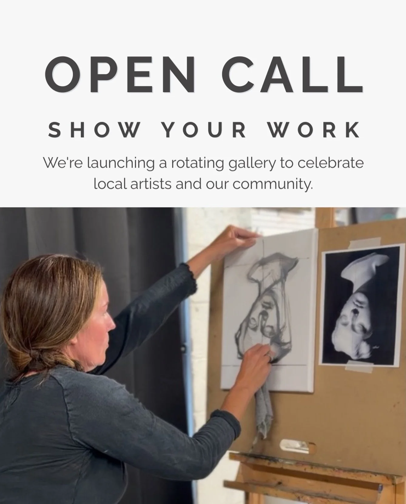 We&rsquo;re launching a rotating gallery in the studio to celebrate the creativity of our community! 

Three artists. Six weeks. All mediums. 

There&rsquo;s a link in our bio if you&rsquo;re ready to share what you&rsquo;ve been working on. We can&r