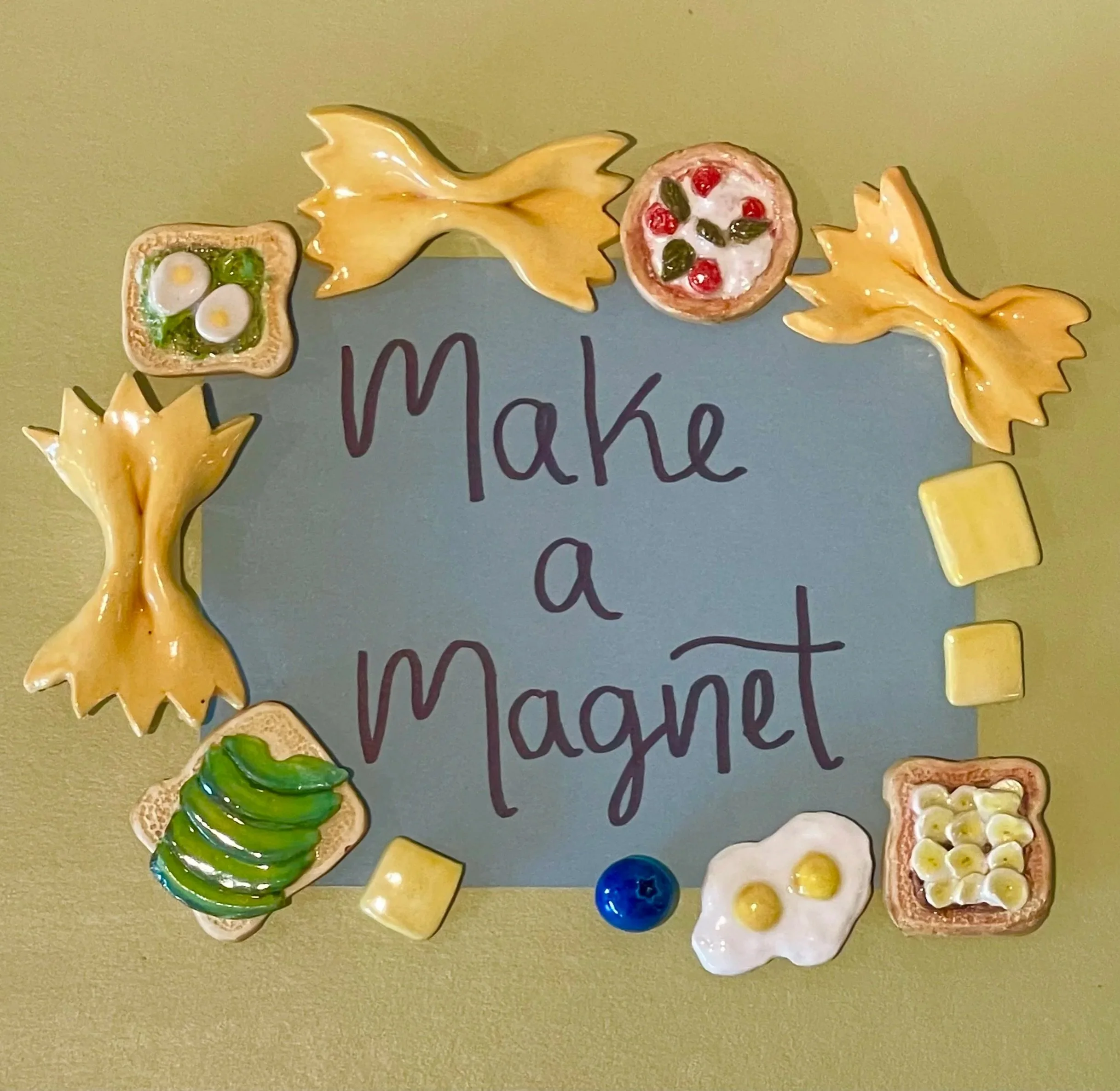 Bring some life to your fridge!

In our Ceramic Magnet Workshop on Friday, October 9, you&rsquo;ll learn essential handbuilding techniques as you sculpt and carve clay to create a one-of-a-kind set of magnets.

Open to all skill levels, no experience