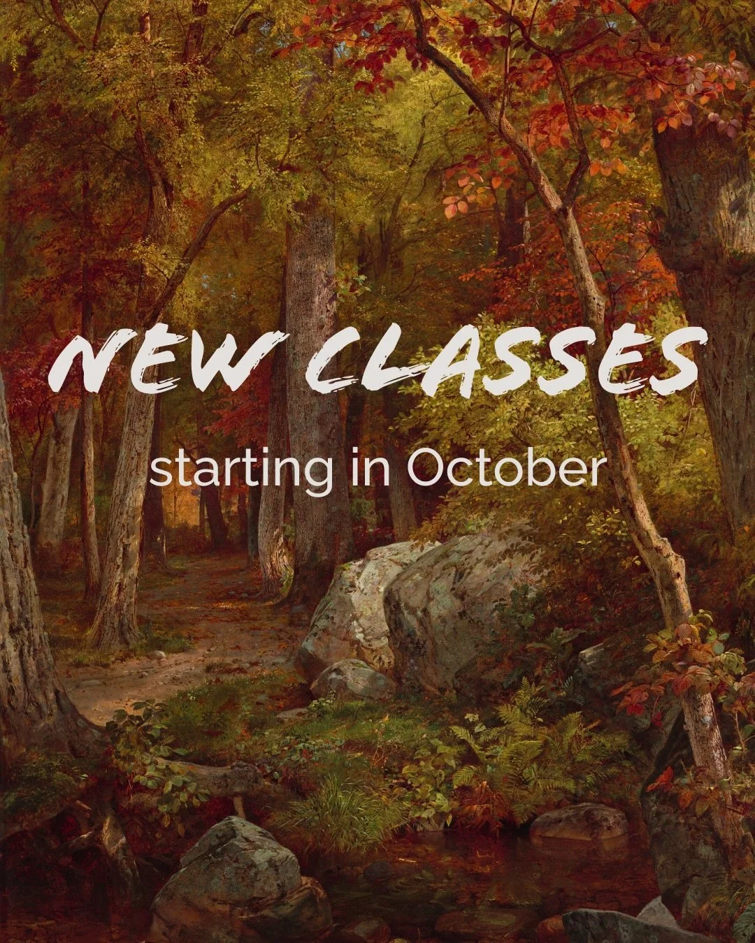 We have a bunch of great classes starting this month! 

From throwing dinner sets in our Continuing Ceramics class to painting spooky watercolors, there&rsquo;s something fun for every skill level.