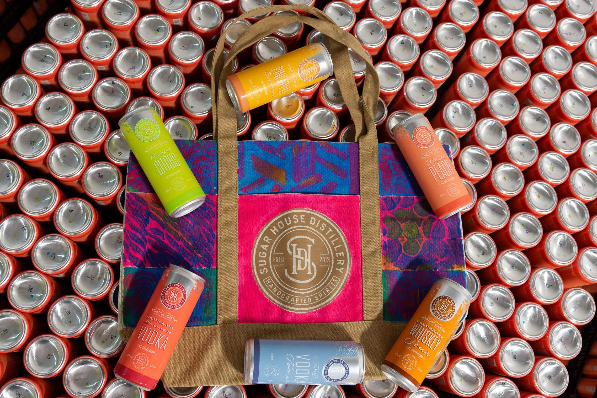 The Art of Spirits: Painted Tote Bag &amp; Canned Cocktail Tasting