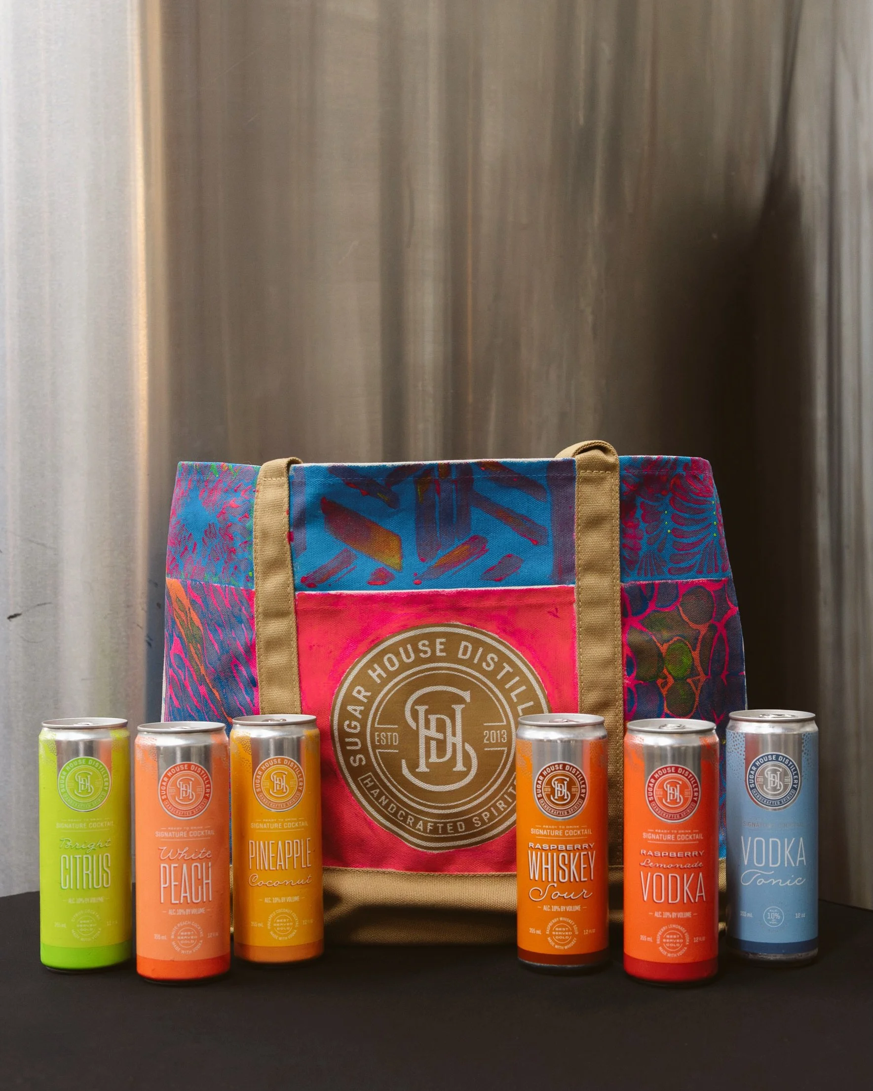 We&rsquo;re so excited to head to Sugar House Distillery for our next collaborative Art of Spirits workshop on Saturday, November 7, at 3 pm.

In their private barrel room, you&rsquo;ll paint a colorful tote while enjoying a guided tasting of canned 
