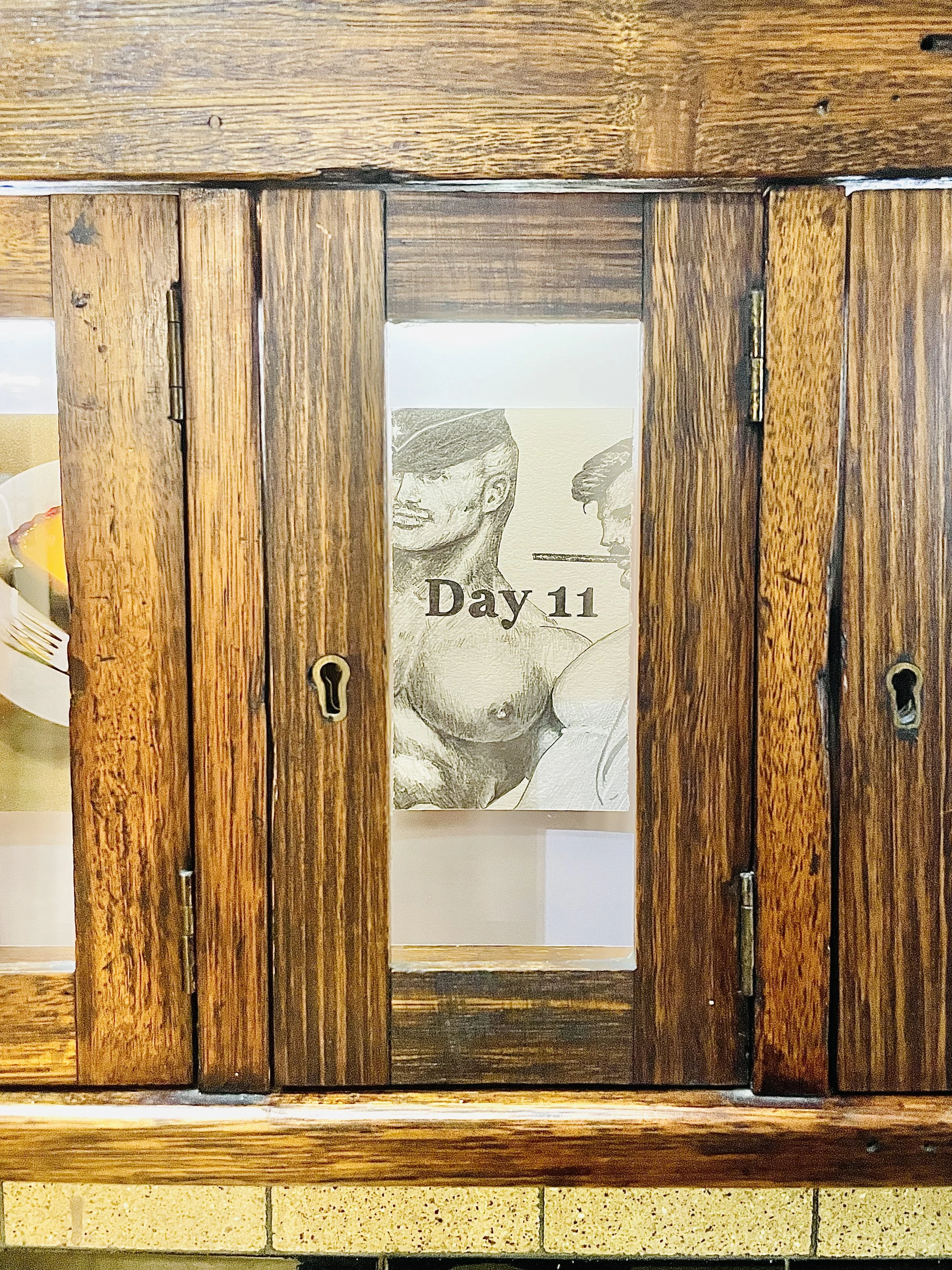 ‘drawings, photographs and printed materials from personal archives compiled over 19 of 20 consecutive days’ Photographed by Shell Odgers