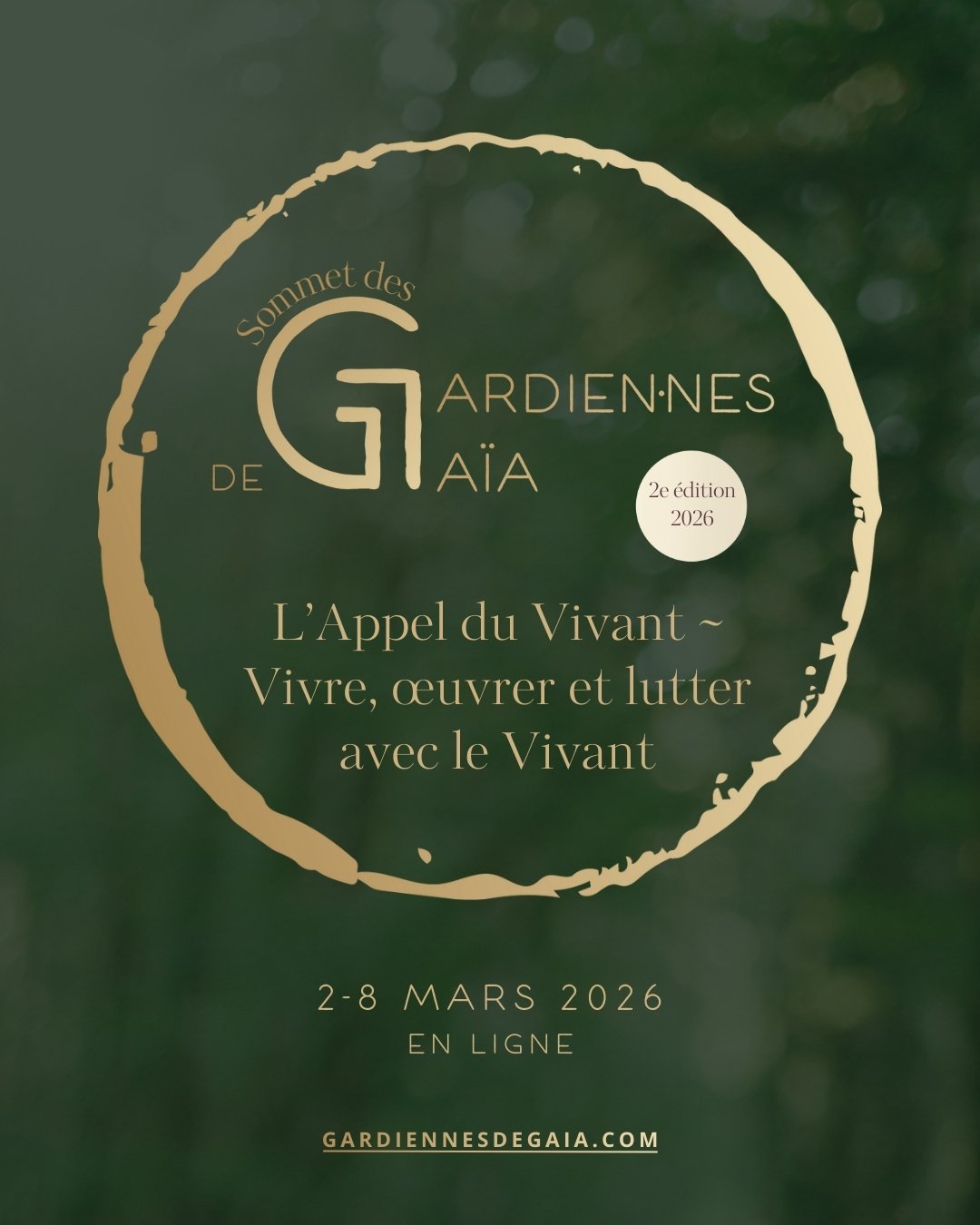 Rejoins-nous en cercle pour explorer comment vivre, &oelig;uvrer et lutter ensemble et avec le Vivant !

Cette &eacute;dition du sommet des Gardien&middot;nes de Ga&iuml;a rassemble 16 femmes engag&eacute;es de tous horizons qui &oelig;uvrent chacune