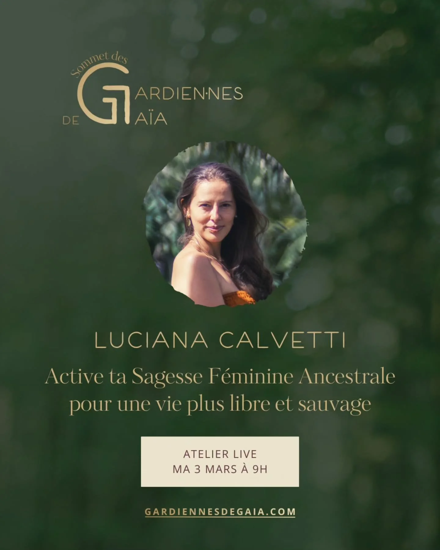 Bienvenue dans un espace de reliance au service de la Vie !

Dans cet atelier, tu exploreras ce qu&rsquo;est la Sagesse F&eacute;minine Ancestrale, pourquoi c'est une m&eacute;decine pour les temps modernes, et comment l'activer pas &agrave; pas pour