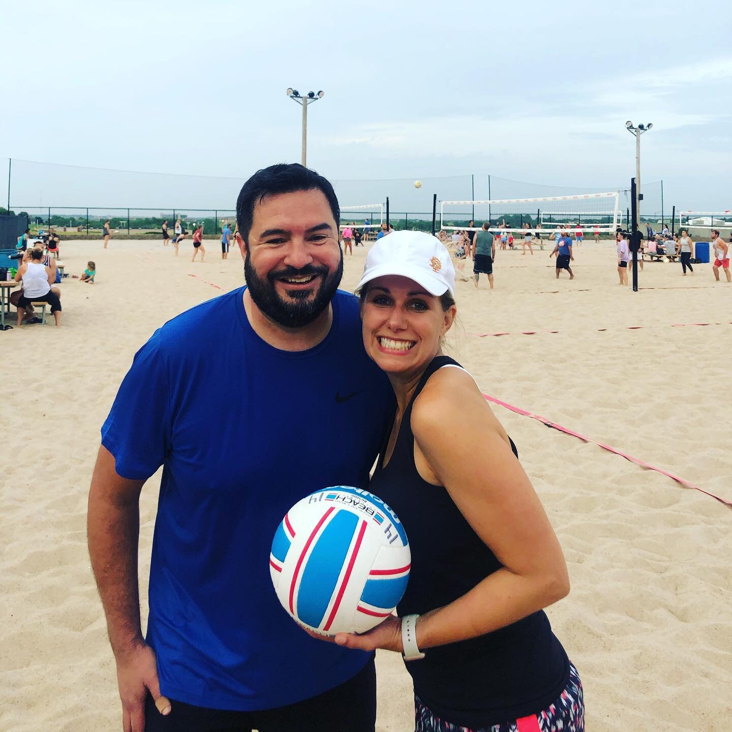 The face of a lady who served the winning point. (Don&rsquo;t be deceived we lost the full match, but was so much FUN!) @eric.wolford.39 #sandvolleyball #summer2021 #summer #fridaynight #fridayvibes #friends #newexperiences #trysomethingnew