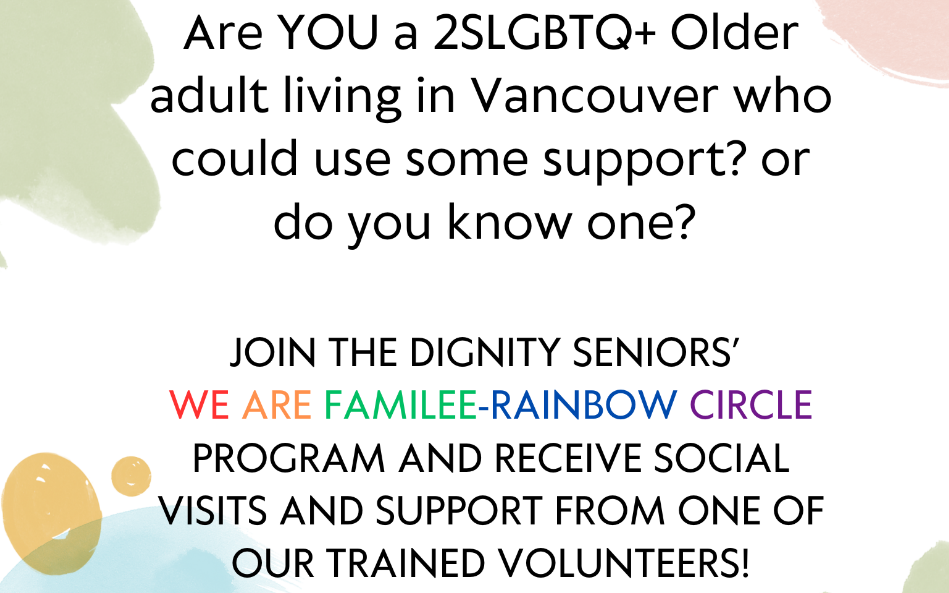 Are you a 2SLGBTQIA+ older adult living in Vancouver who could use some support?