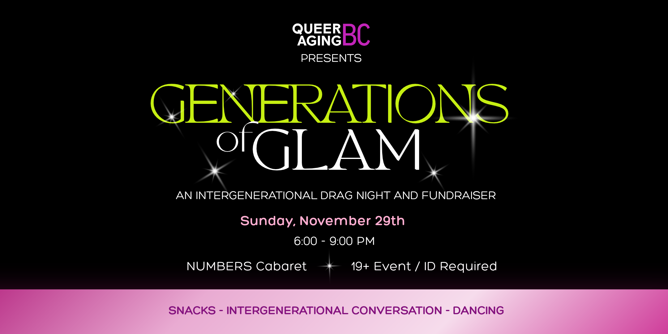 Generations of Glam! QABC's first fundraiser and intergenerational drag night