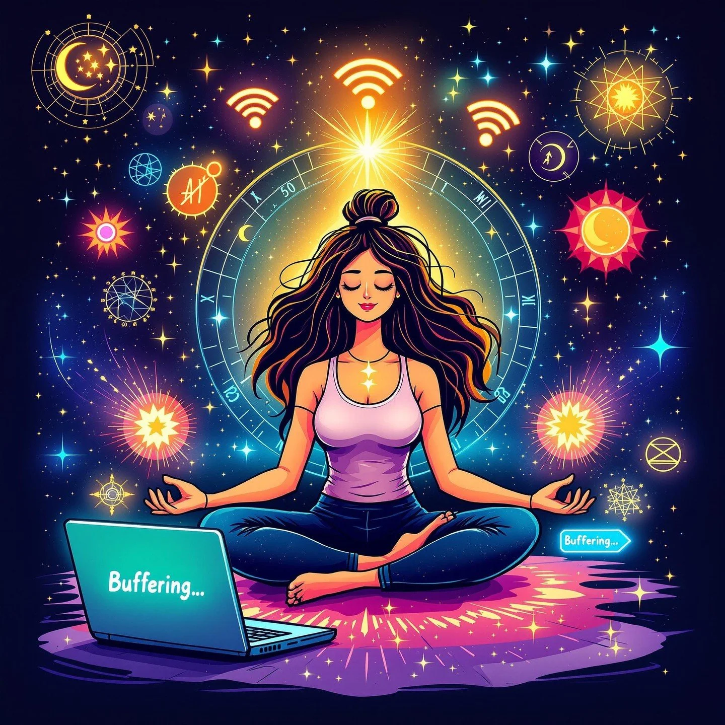 Ever feel like your energy is running on dial-up speed while the universe is on 5G? 🌌✨ I help you upgrade your cosmic WiFi with Quantum Biofeedback and Human Design&mdash;no tech support calls required! 😂 If you&rsquo;re ready to stop buffering and