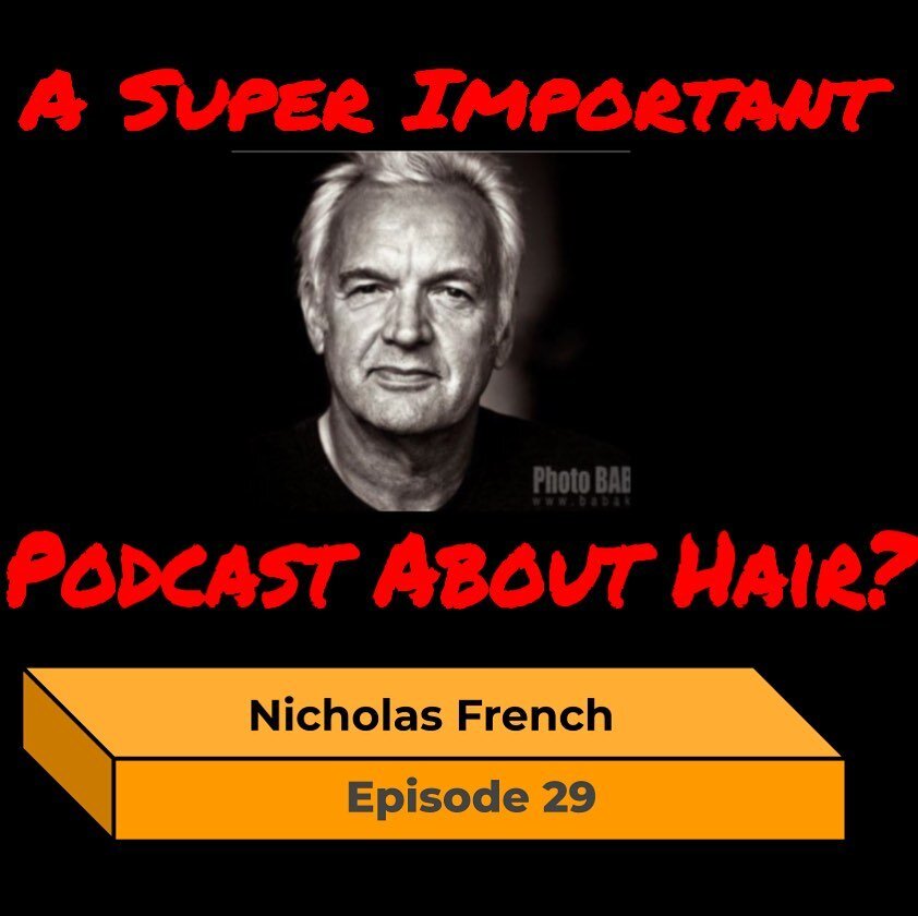 Took some time to chat with @nicholas_french We discussed his history and his career over the years.. this is one not to miss. #superimportantpodcast #haireducator #hairhistory