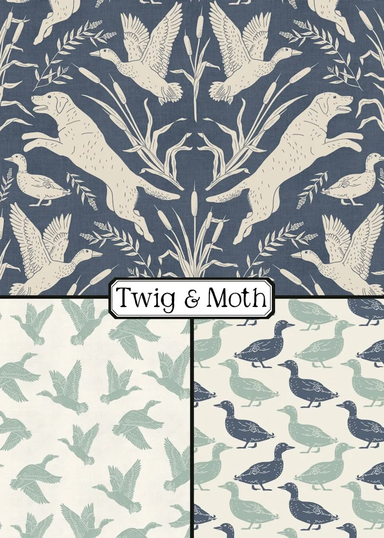 Duck Hunt Block Prints