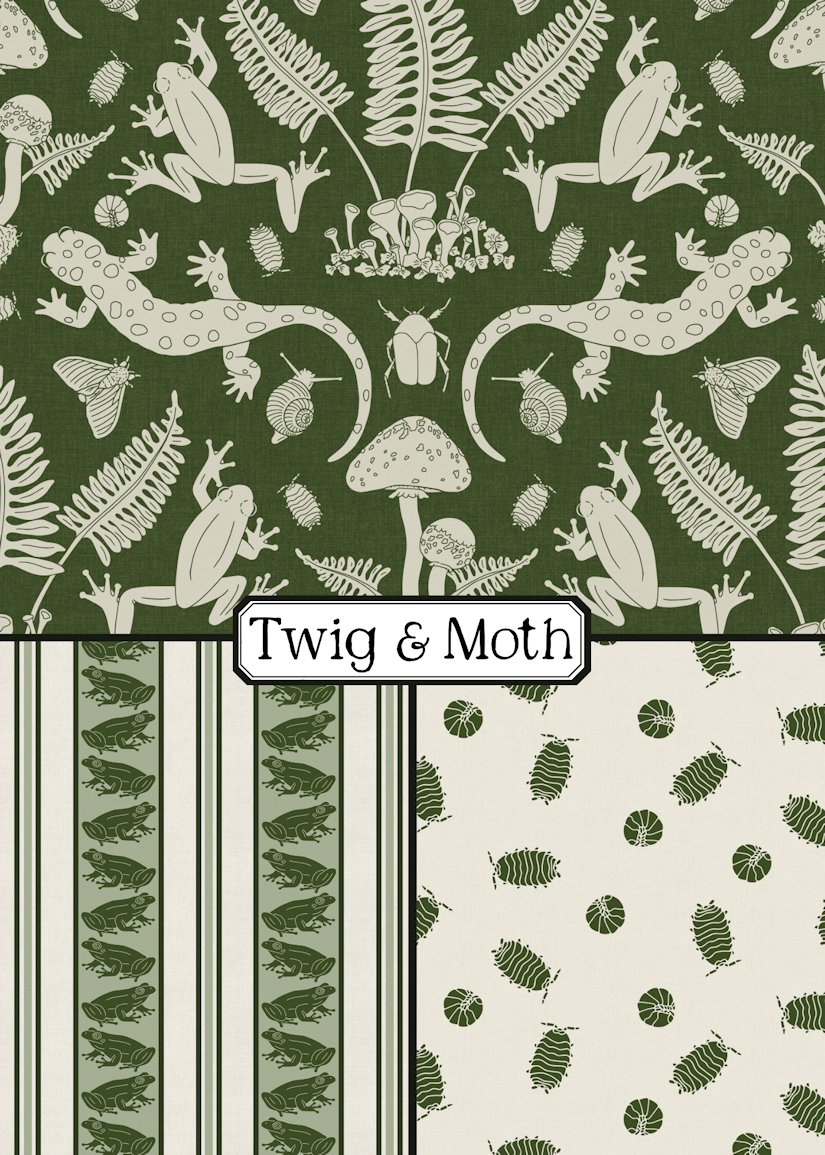 Forest Floor Block Prints