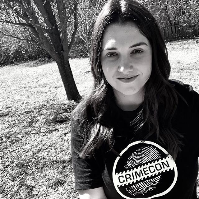 Wearing my shirt and counting down the days until @crimecon.