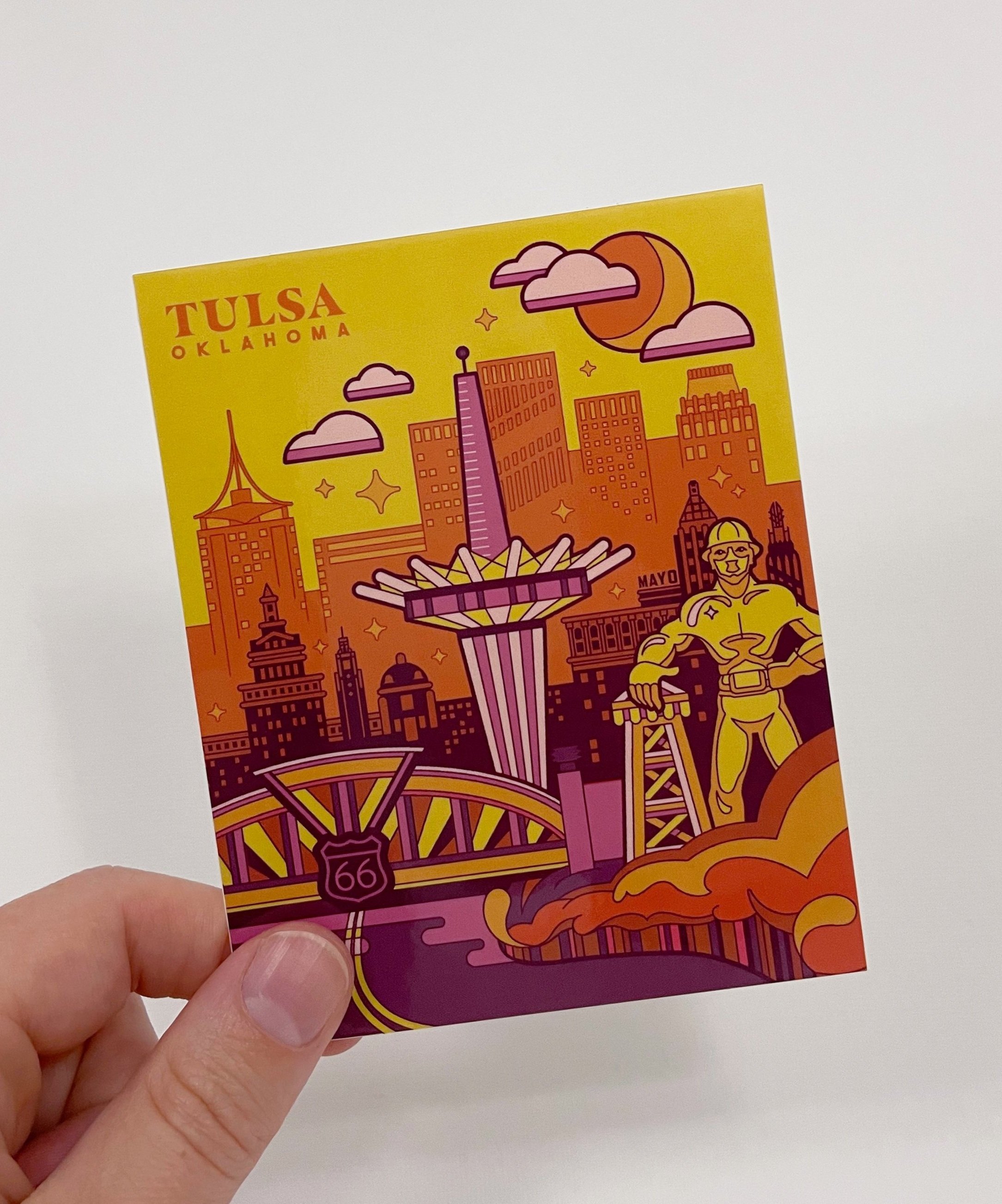WATERPROOF Tulsa Landmarks Sticker