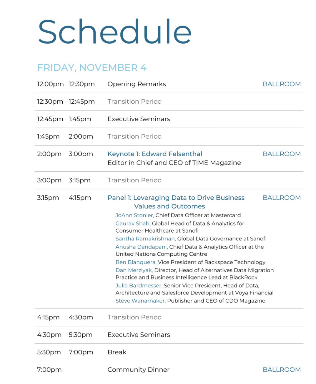 Schedule — The International Conference 2023