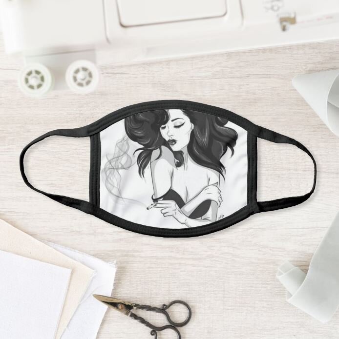 Diana Mask on table.JPG