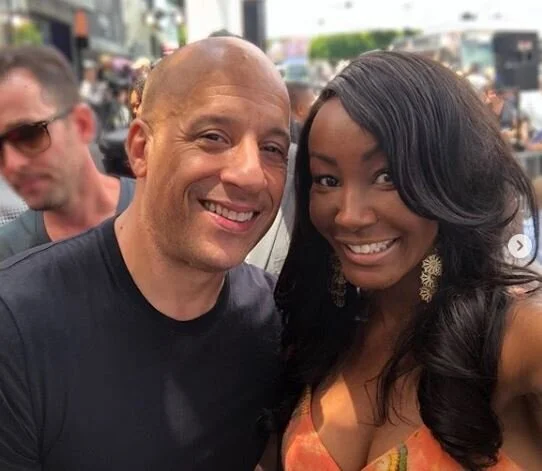 Vin Diesel and Tanjereen Thomas Photo Courtesy of: Greg Doherty for The Artists Project and Getty Images