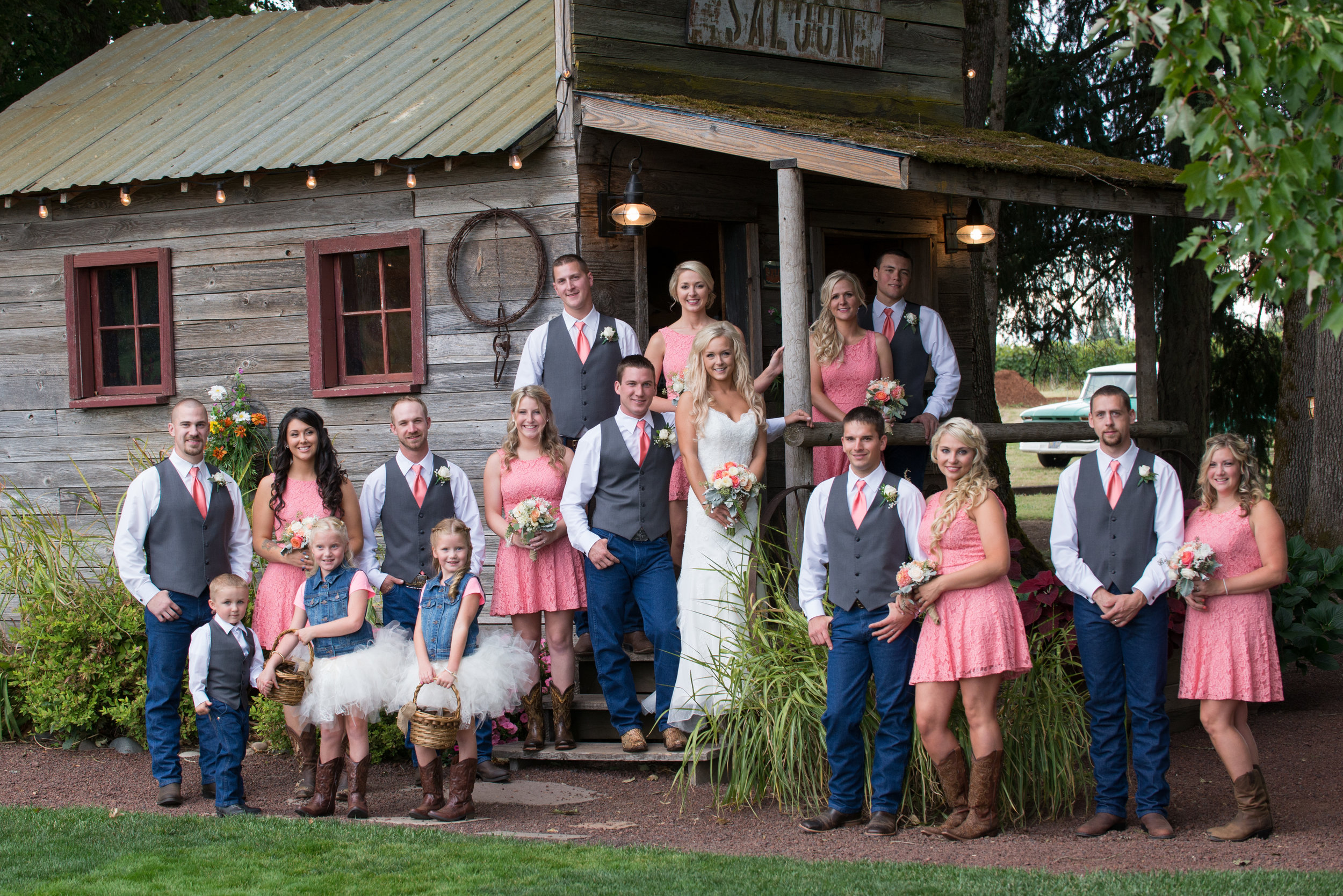 Rustic "Hitchin' Post Saloon"