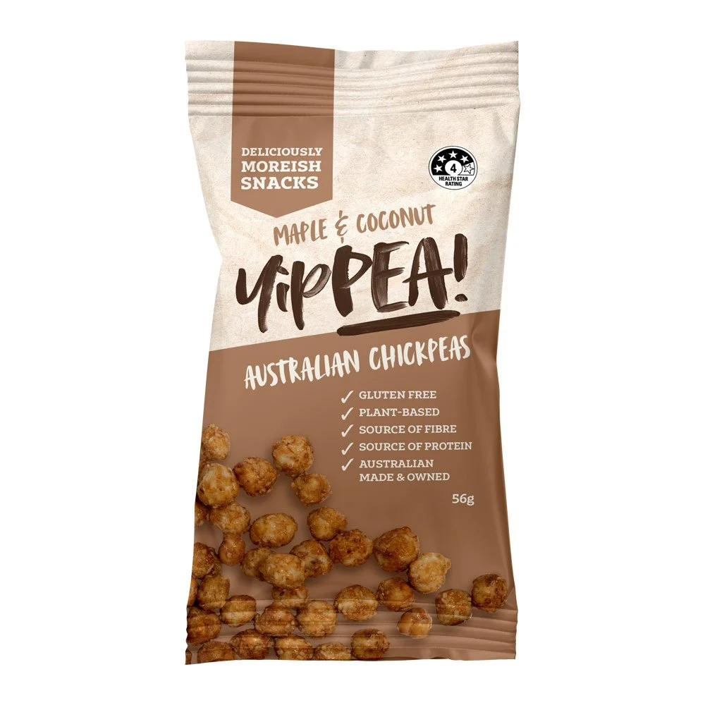 YipPEA! Coconut & Maple Roasted Chickpeas – 8 pack
