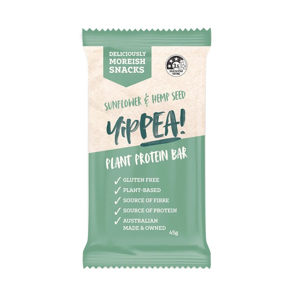 YipPEA! Sunflower & Hemp Seed Plant Protein Bars