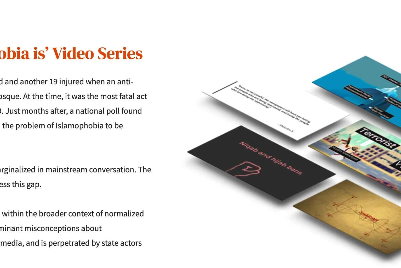 Islamophobic Is... Video Series