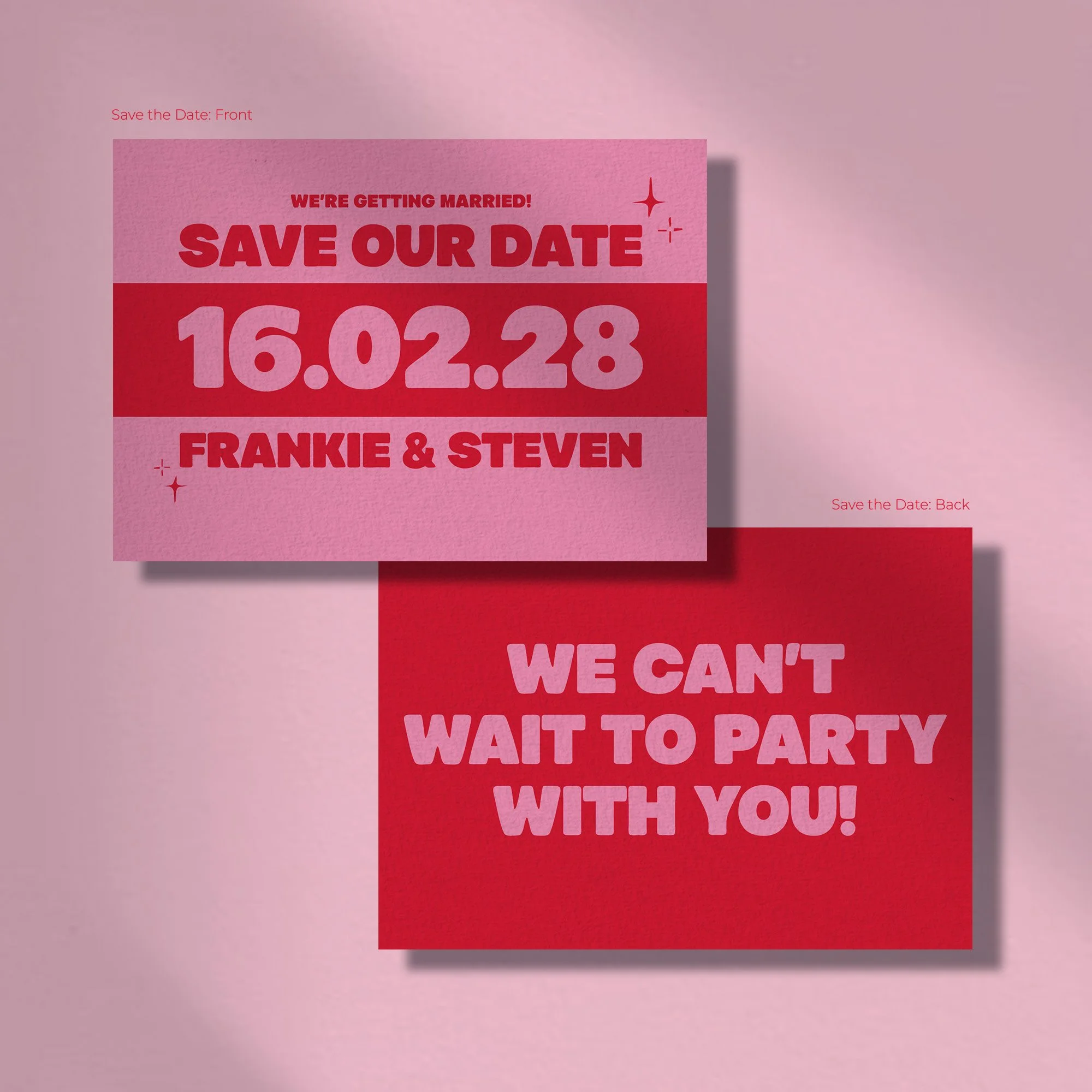 Wedding Sationery_Save the Date_Party Time_PINK RED_A.jpg