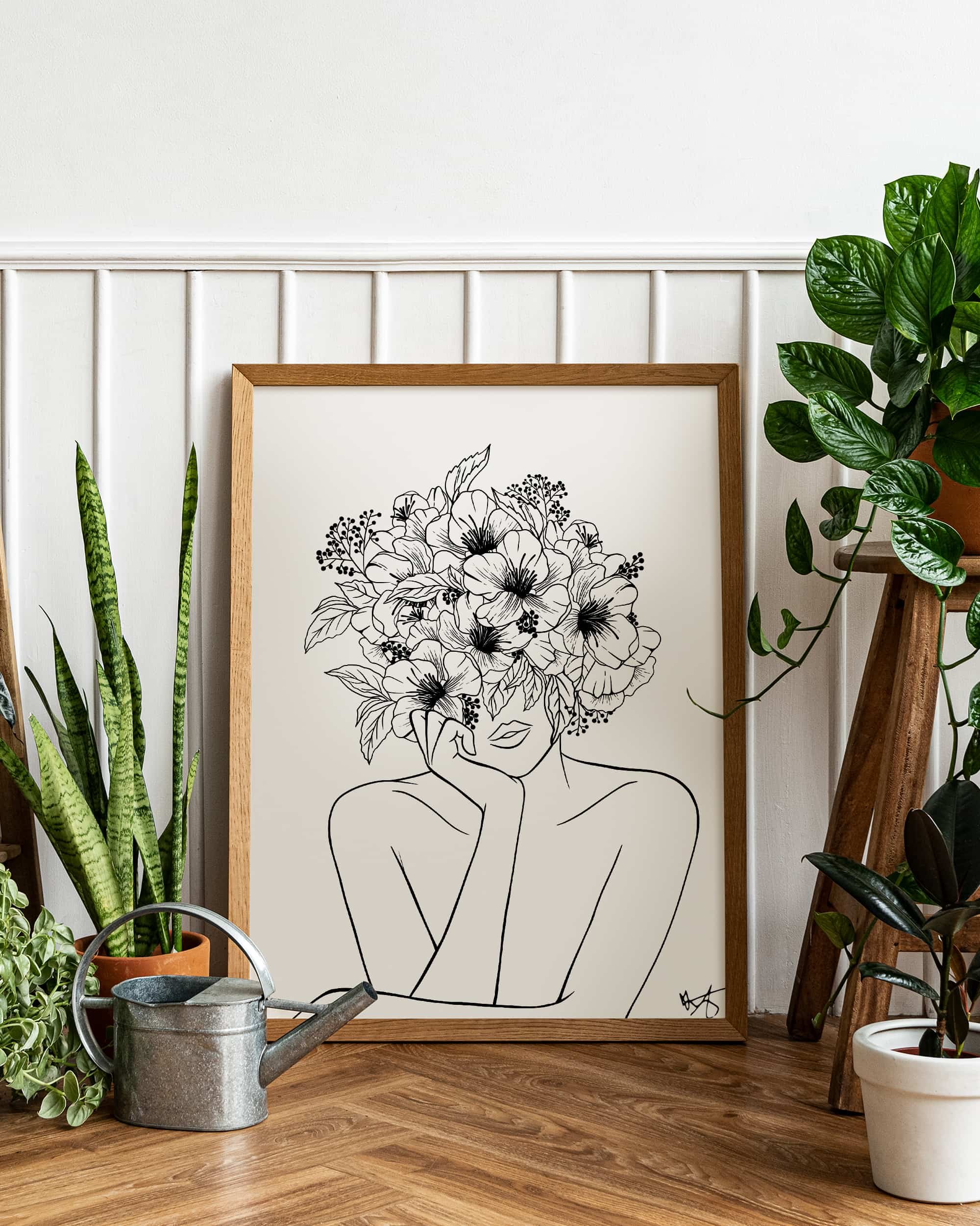 Hibiscus Figure Digital Download