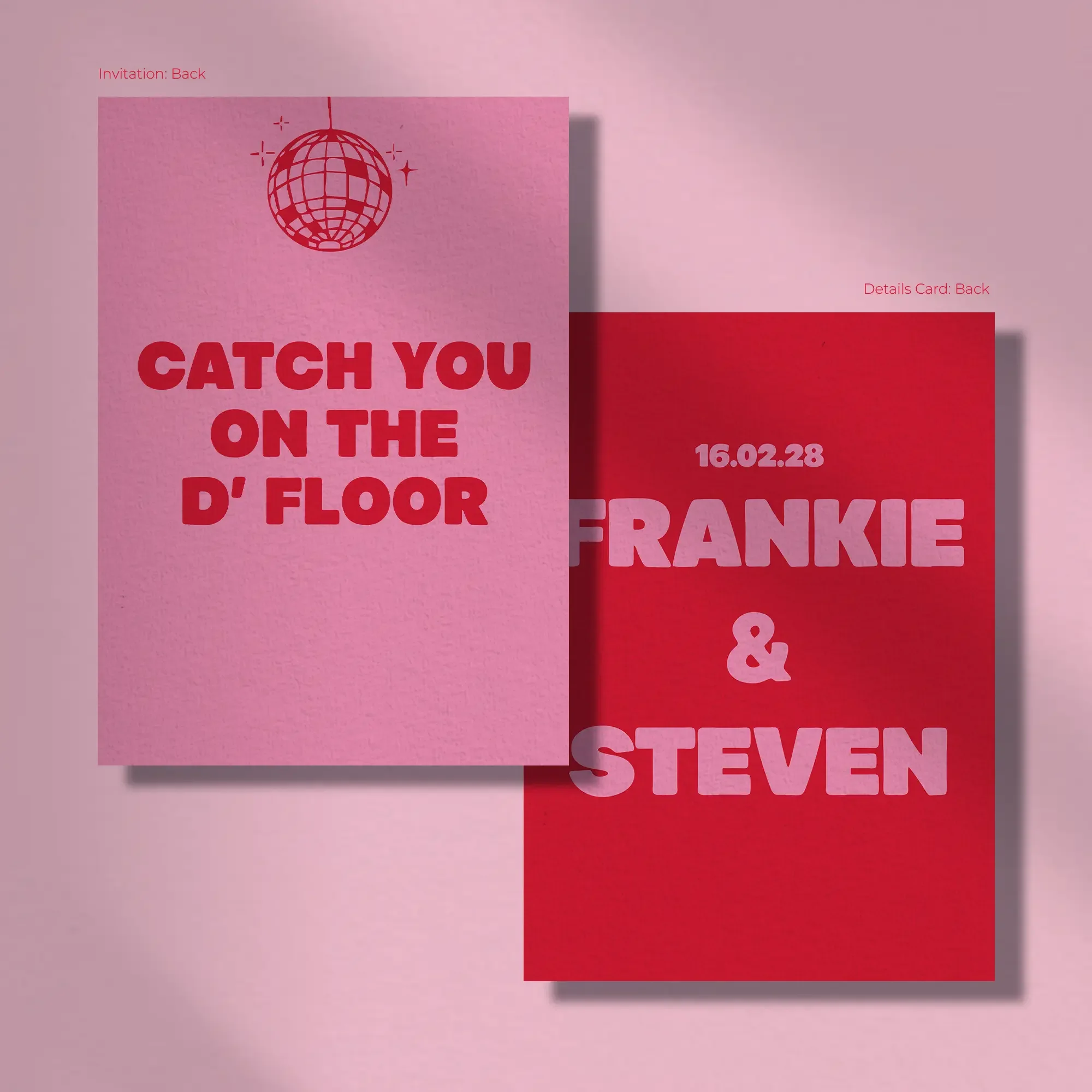 Wedding Sationery_Invitation_Party Time_PINK RED_B.webp