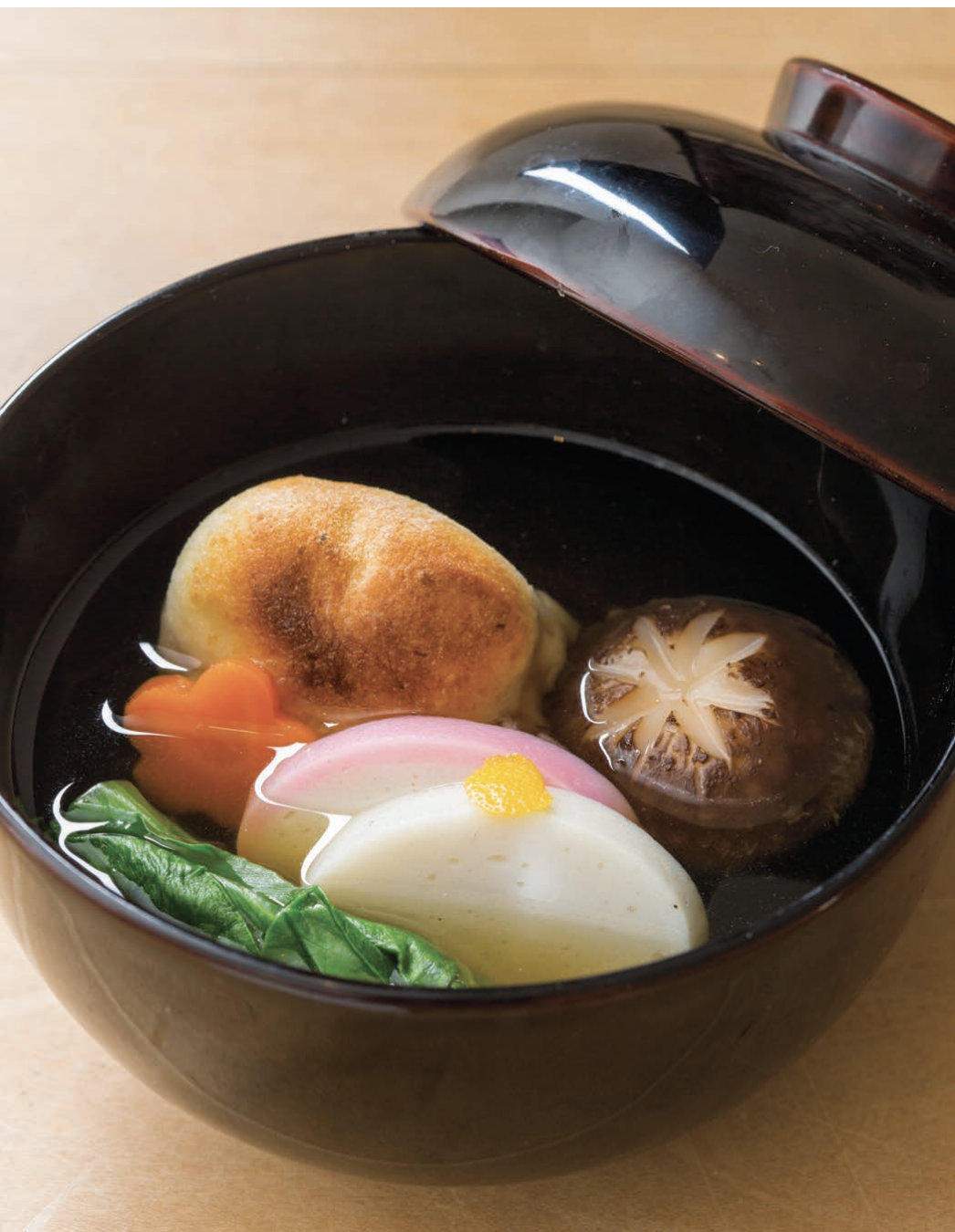 12/20 | VIRTUAL WORKSHOP:  New Year's Good Luck Ozoni Mochi Soup and Kurogoma Dango (Black Sesame Mochi) with Ginger Soup