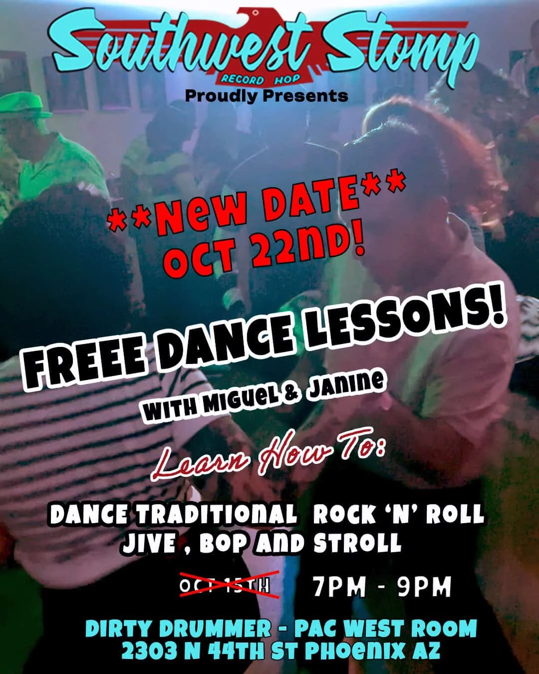 Free Dance Lessons with Southwest Stomp Record Hop