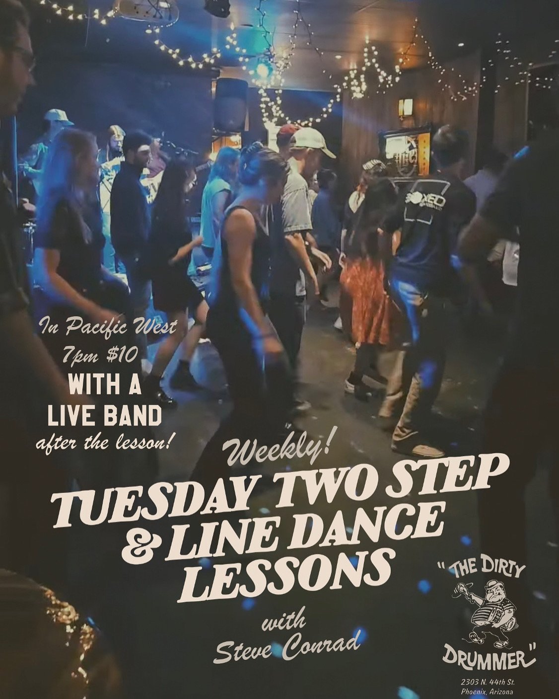 TWO STEP and LINE DANCE LESSONS at The Dirty Drummer! — The Dirty Drummer
