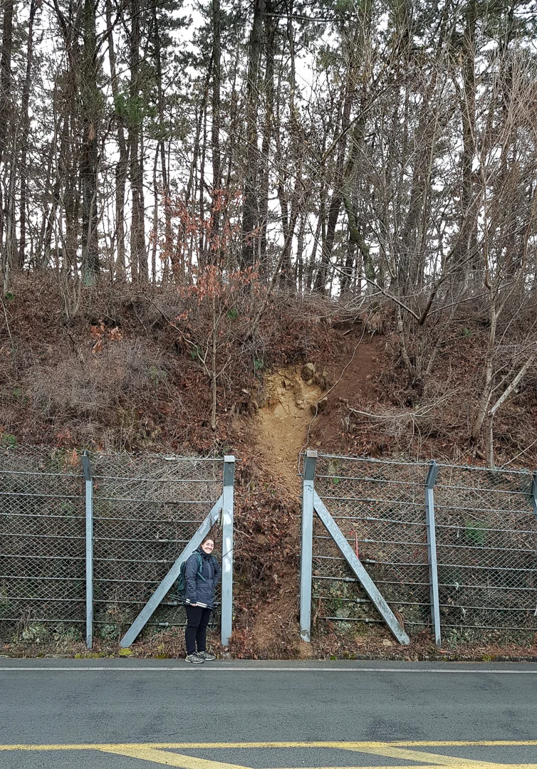 The sketchy looking trailhead.