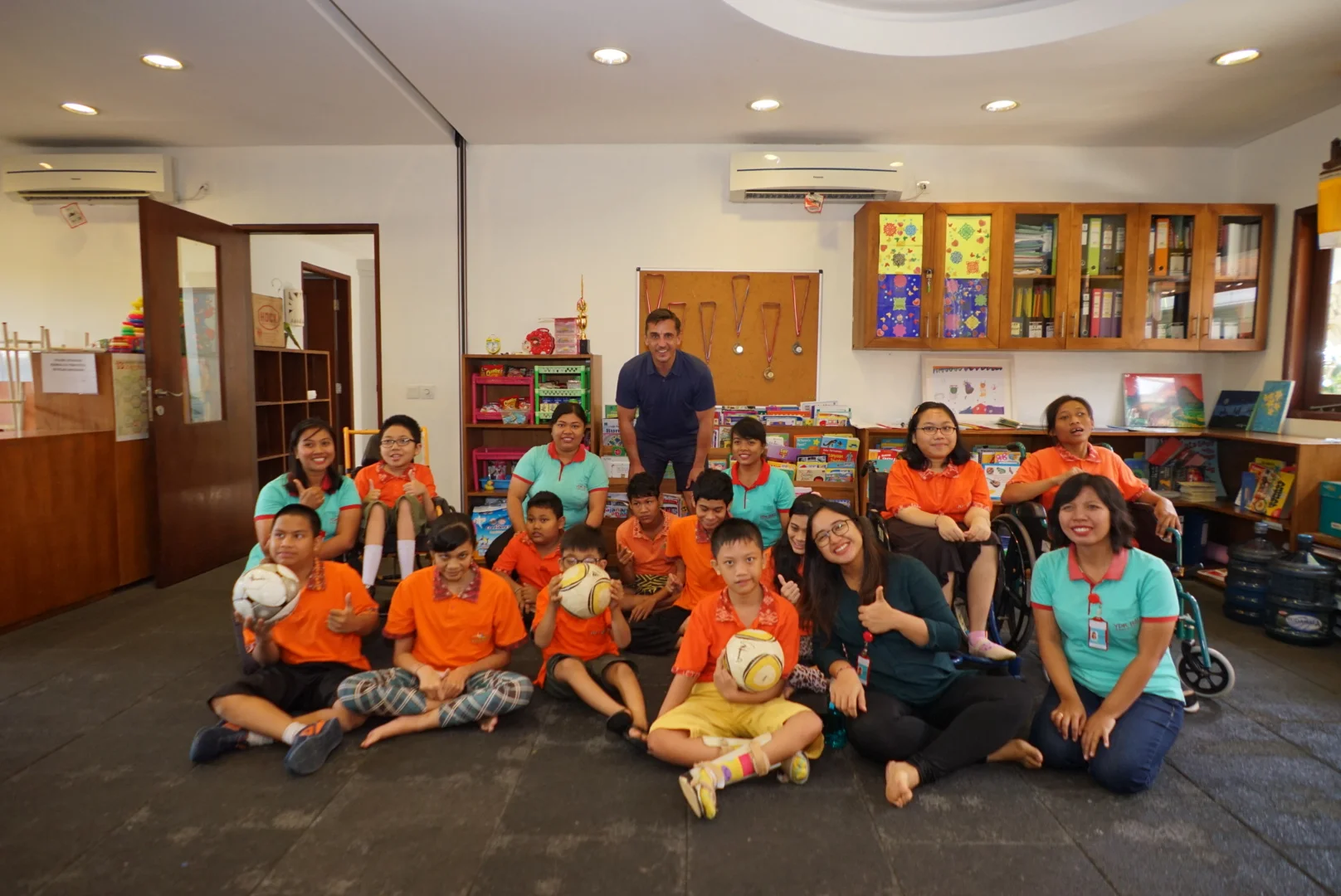Inspirasia Foundation and the Annika Linden Centre welcome Gary Neville in Bali 