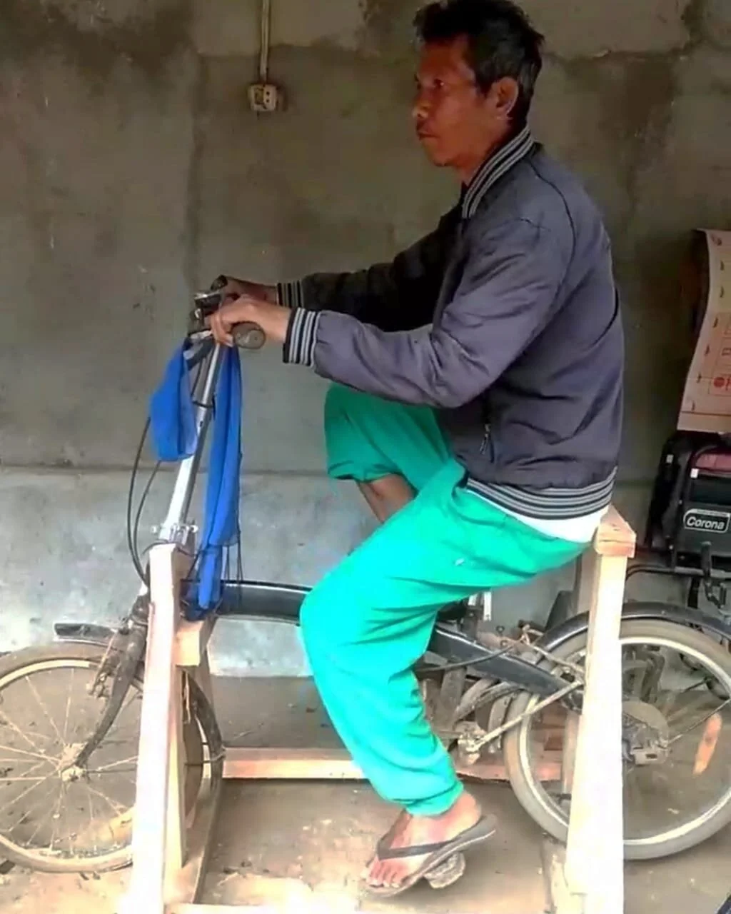 Pak Nada’s Modified Static Bicycle for Home Training