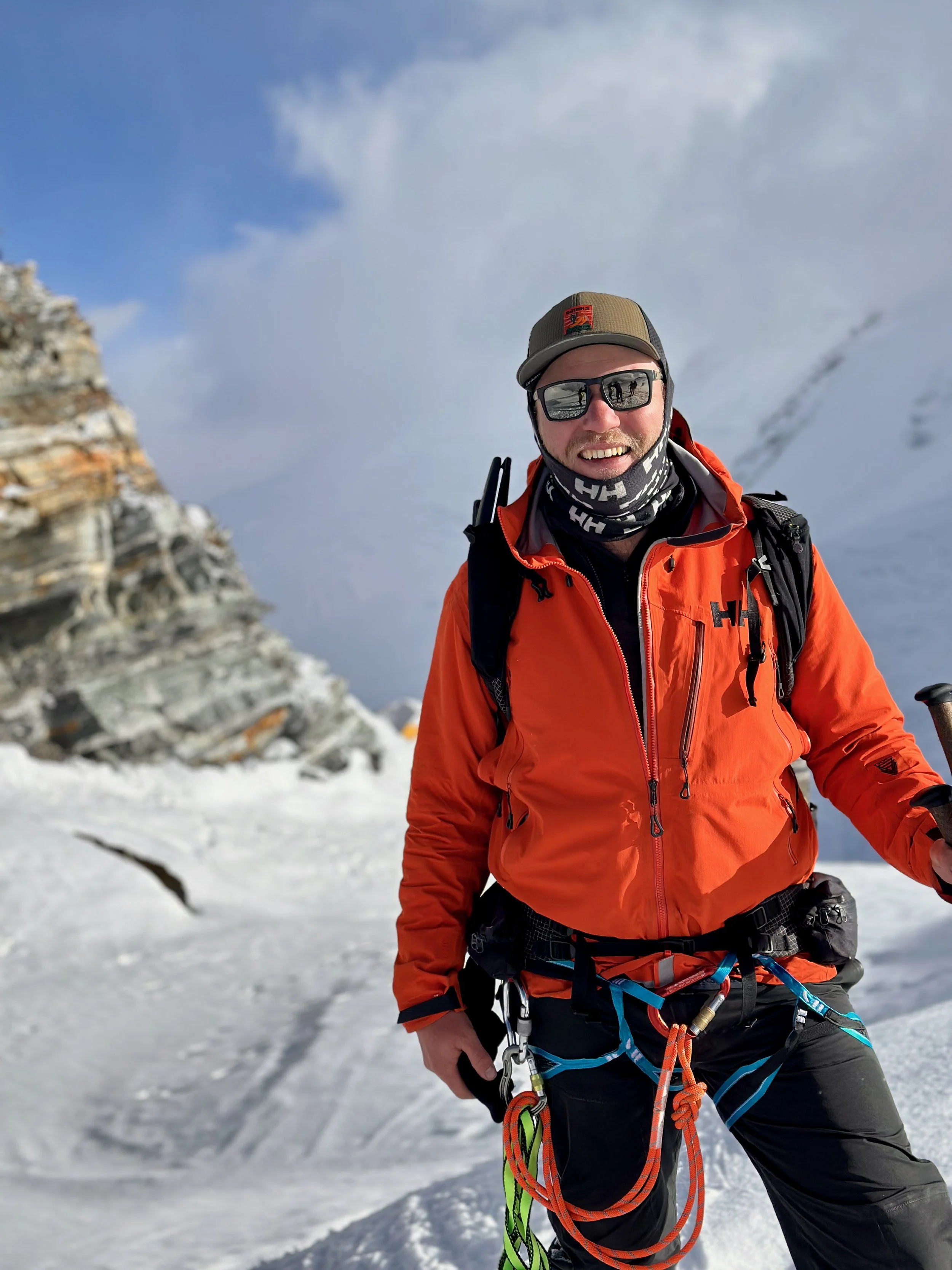 Mera Peak high camp med dansk rejseleder Kim Bo Larsen