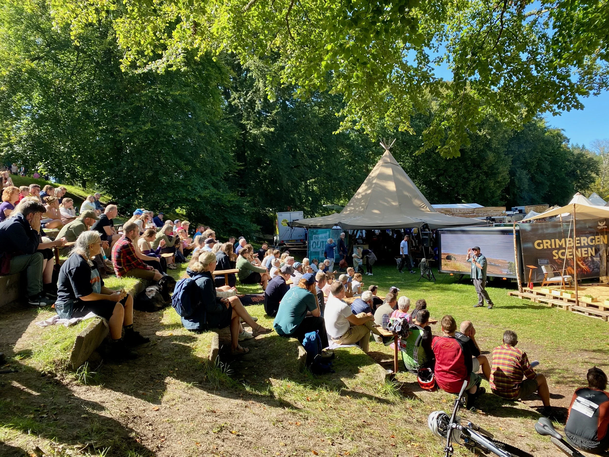 Foredrag på Outdoor festival med Kim Bo Larsen.