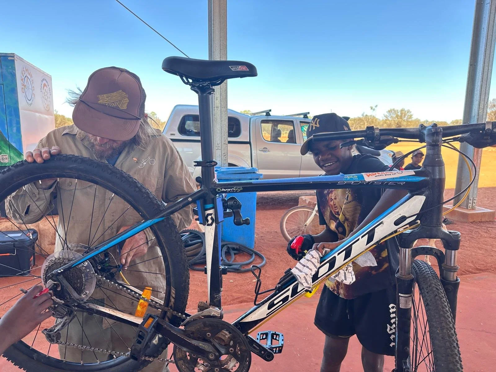 Bikes Mwerre and Outback Cycling School Holiday Partnership