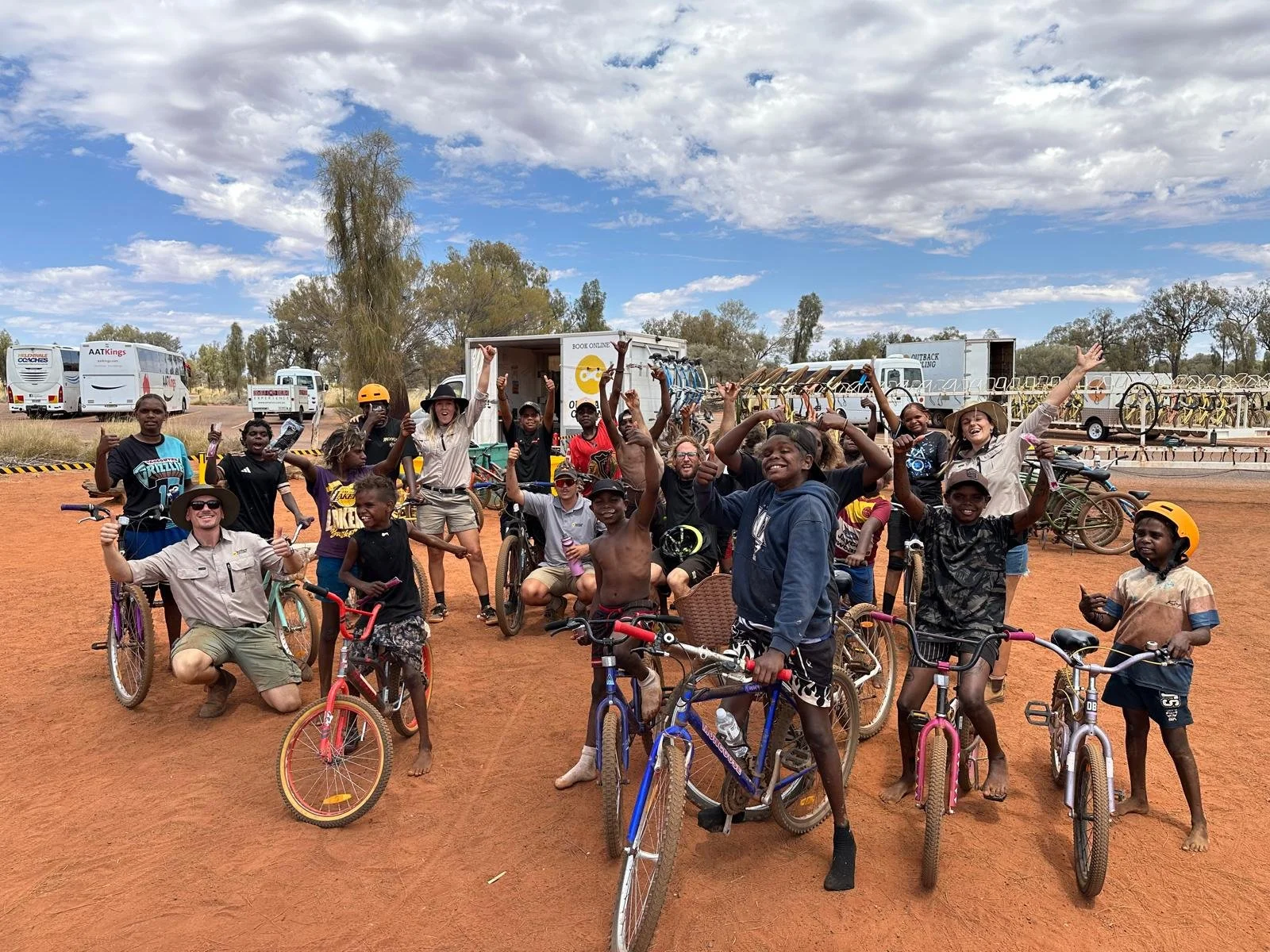 Outback Cycling and Bikes Mwerre School Holiday partnership