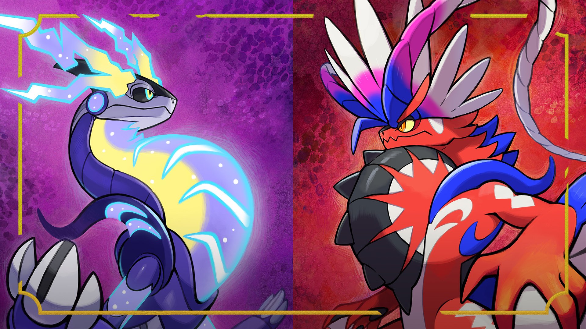 A fusion between the two new legendary pokemon - Koraidon and