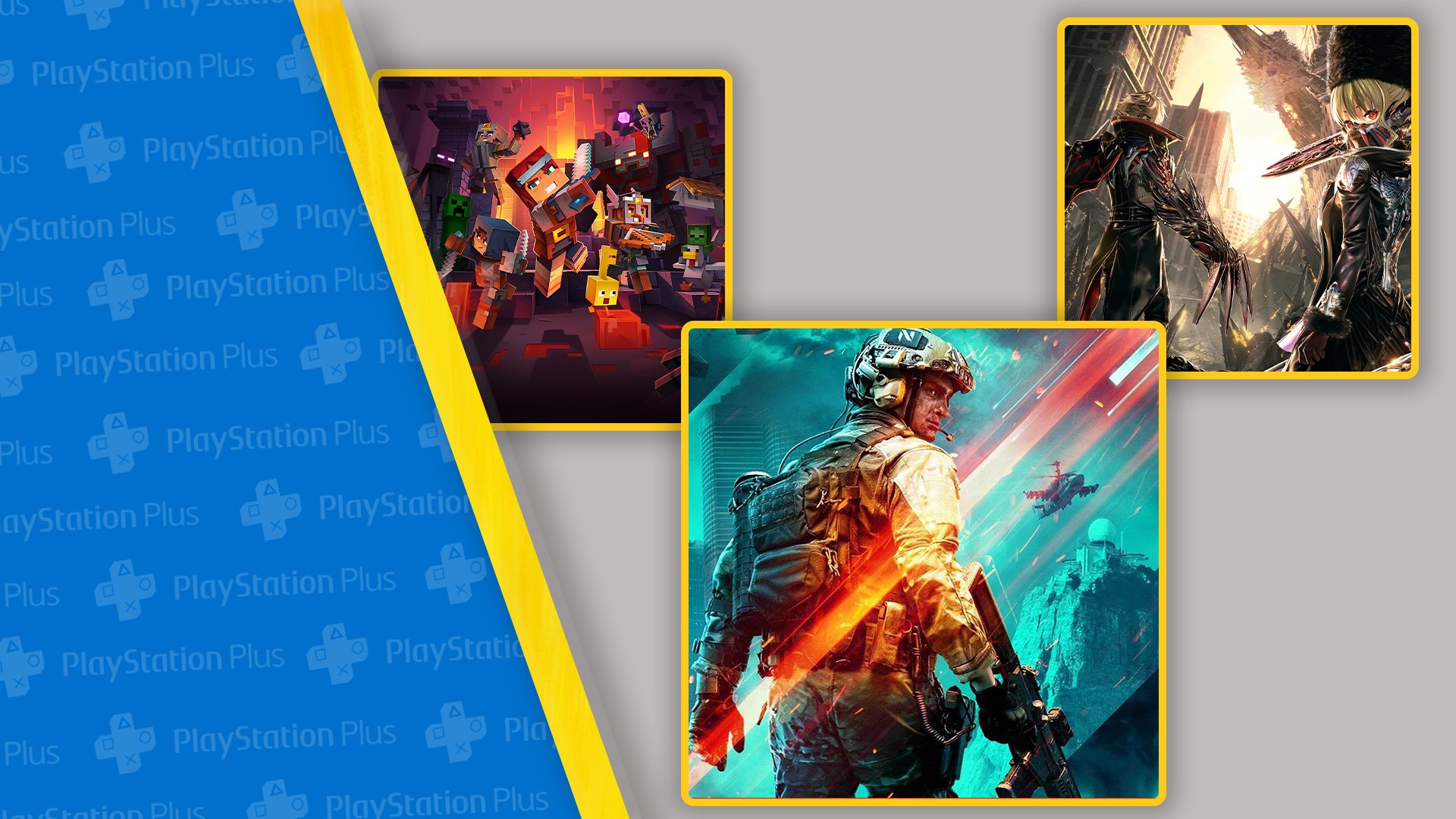 PS Plus: Battlefield 2042, Code Vein e Minecraft Dungeons são os