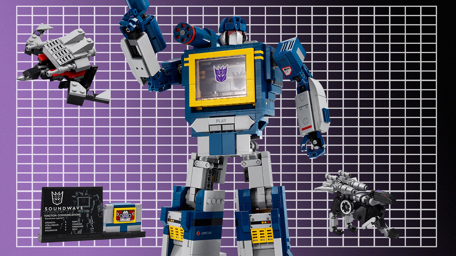 Lego Transformers expands its line up with Soundwave this August