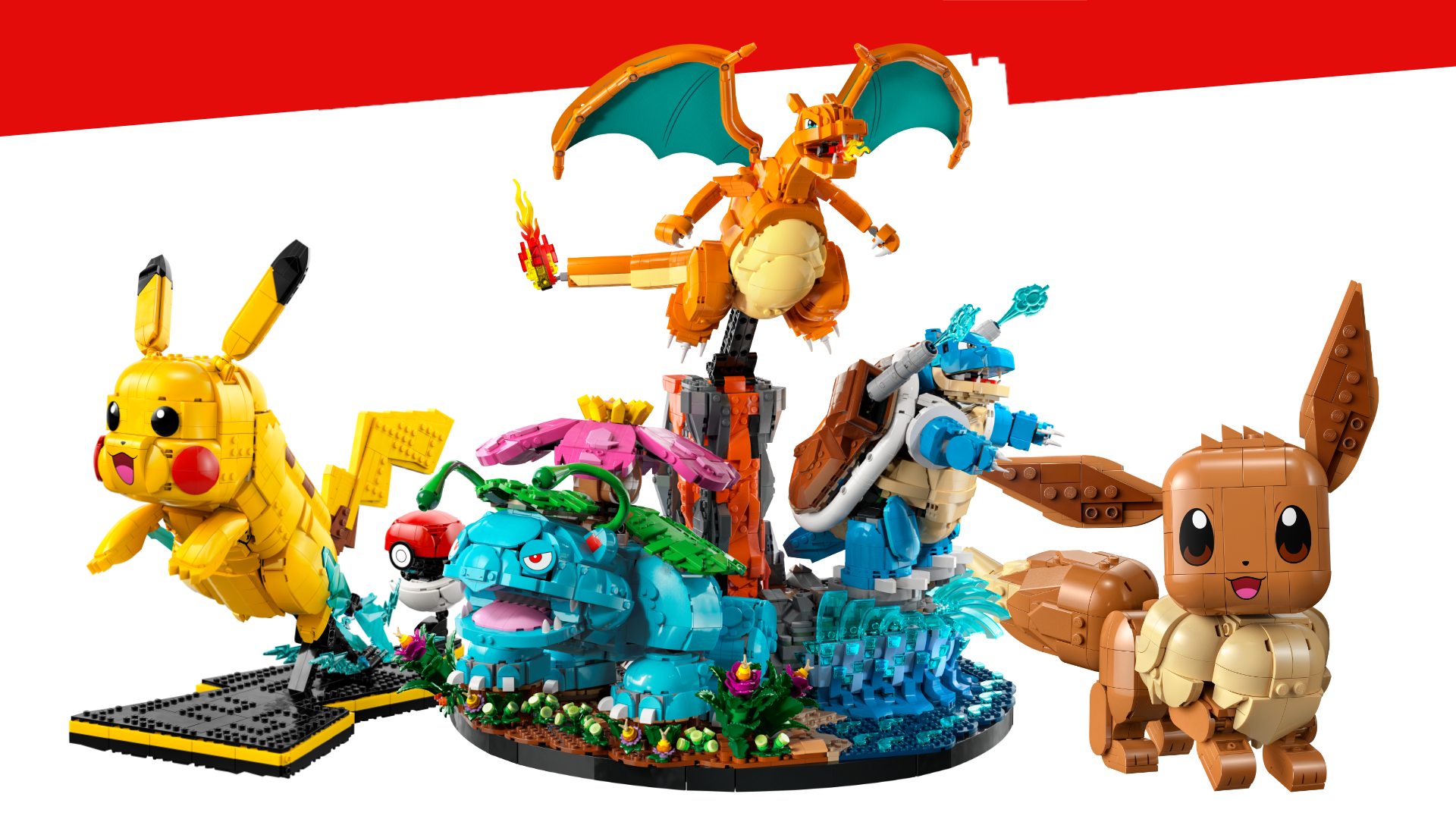 Lego have unveiled the first Pokemon sets featuring the original icons