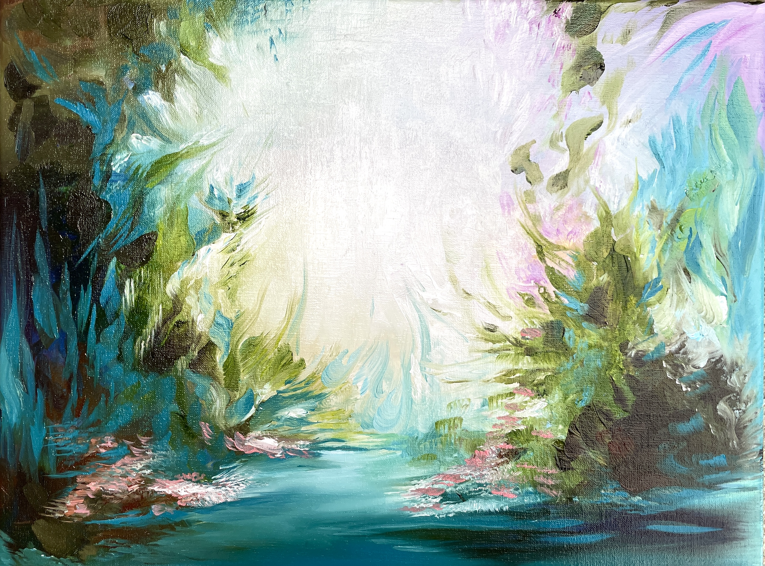 "FRUITION GARDEN OF GAIA" ( 2025) oil on linen, 40x30cm