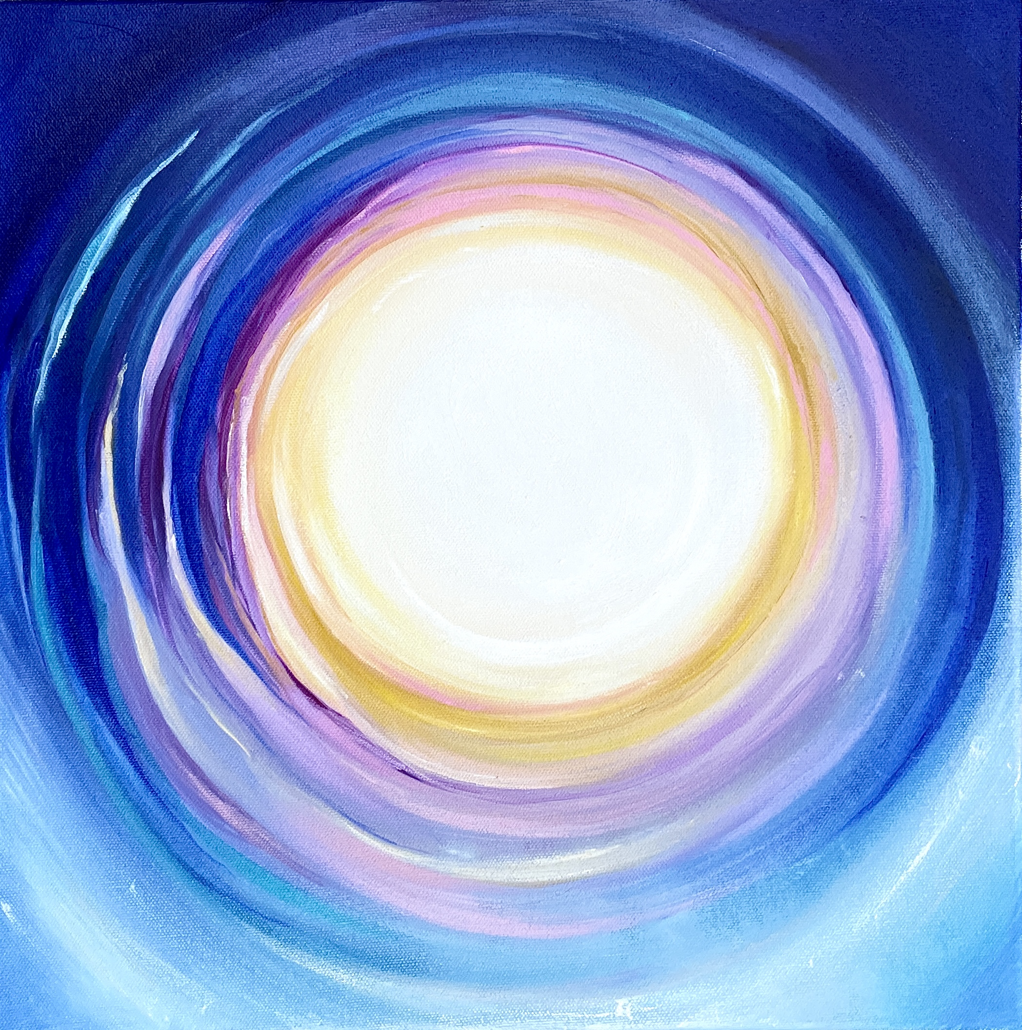 "PORTAL TO ABUNDANCE" (2023) oil on stretched canvas 40x40cm