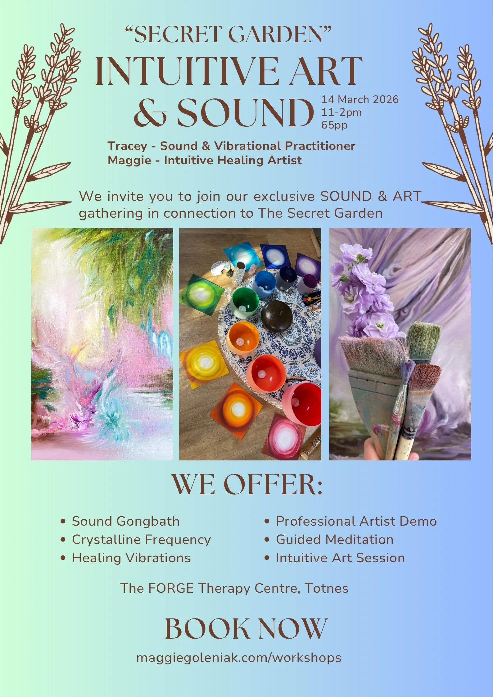 Brown Floral Massage Retreat Poster.jpg