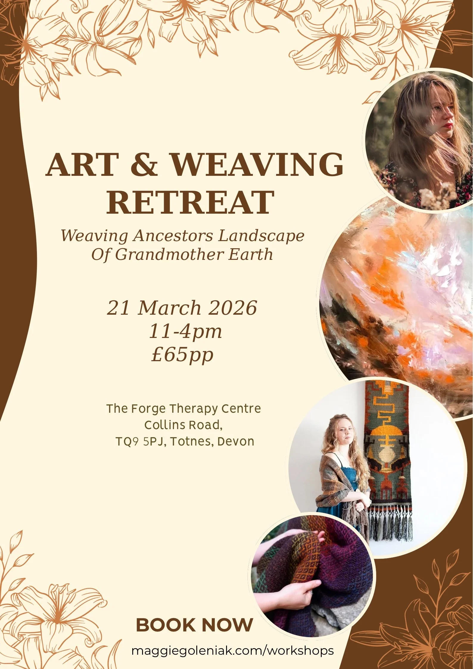 ART & WEAVING DAY RETREAT, THE FORGE THERAPY CENTRE - TOTNES
