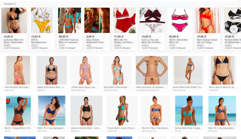 Top Ergebnisse der Google-Bildersuche für “Bikini” - Wer kann sich mit diesen Frauen identifizieren?* / ©dontcryonion