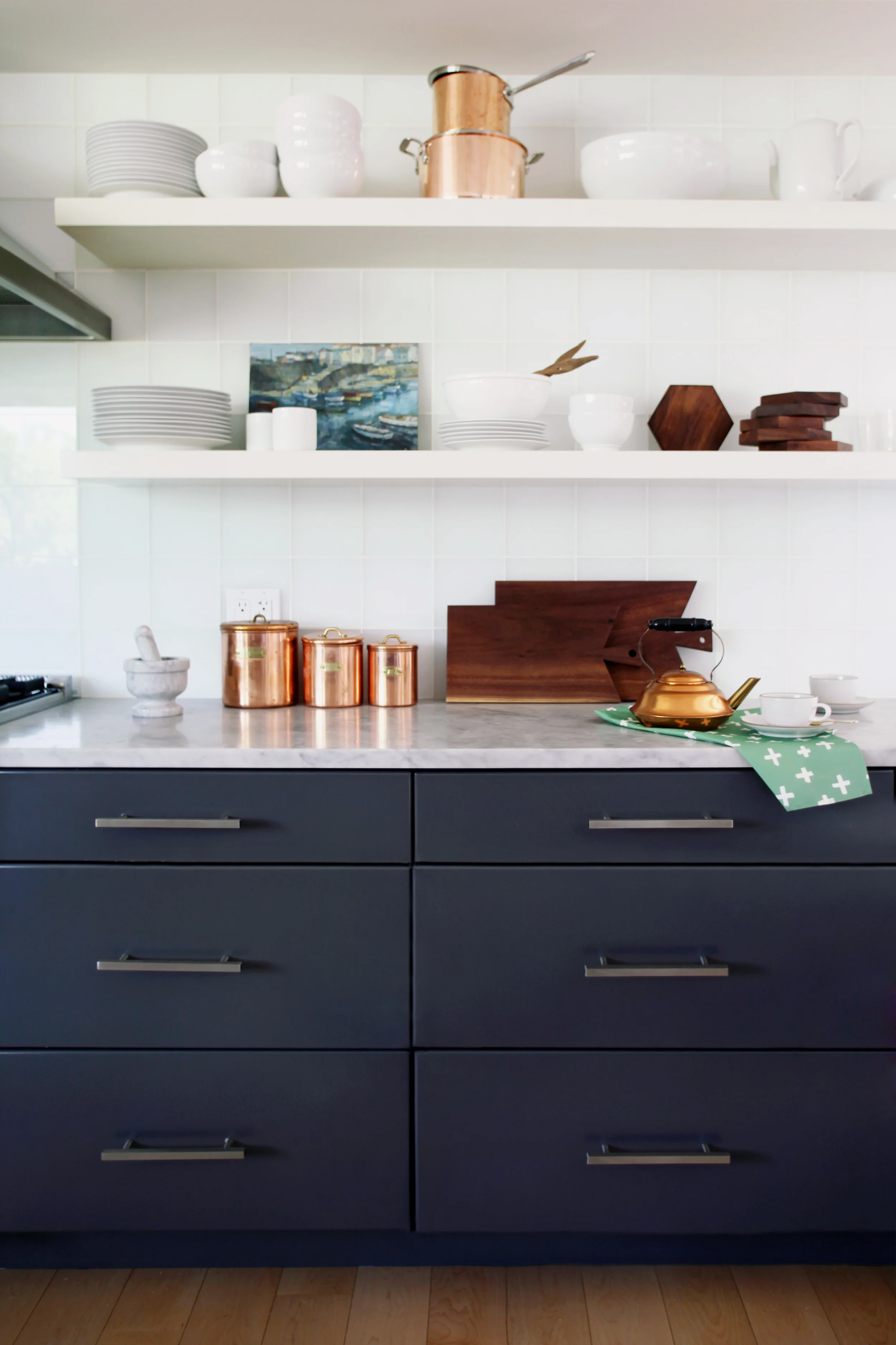 Shelves over Cabinets